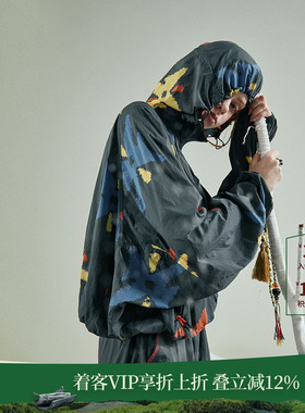 日着趣雪怪短外套女2026新款春季流行连帽宽松休闲运动户外上衣