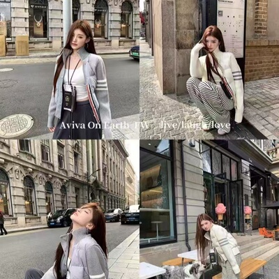 tb2025冬季新款针织拼接羽绒服