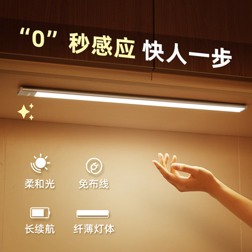 LED小夜灯橱柜灯人体感应灯磁吸