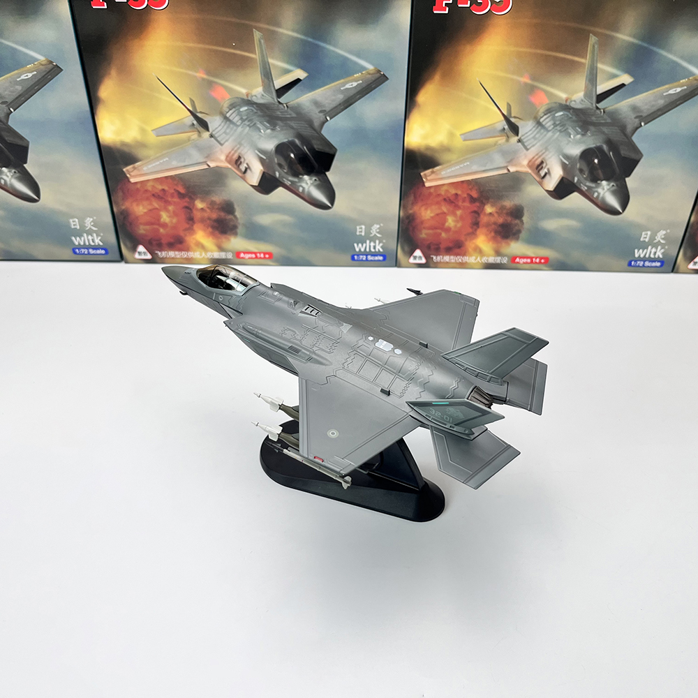 WLTK 1/72美国F-35A隐形攻击机F35战斗机合金静态模型摆件玩具 玩具/童车/益智/积木/模型 飞机模型 原图主图