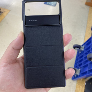 全新原装手机壳适用于小米Mixfold2折叠2售后物料玄夜黑后壳原厂手机壳真皮手机壳售后推荐有logo带支架