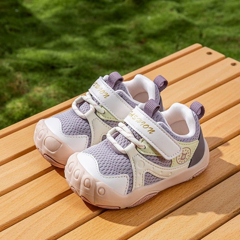 Ginofu学步鞋男女宝春季新款学院风魔术贴软底防滑户外运动机能鞋