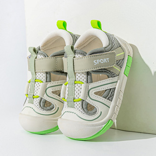 Ginofu婴幼儿学步凉鞋夏季透气软底机能运动鞋1-3岁男女宝宝凉鞋