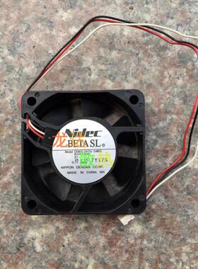 NIDEC D06G-24TH 04BS 24V 6020 3线 打印机变频器电源风扇6CM