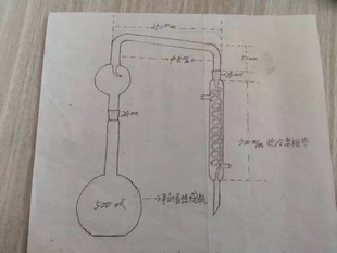 凯氏定氮蒸馏器500ml蛇形冷凝管 氮气球 可配电炉使用蒸馏装置