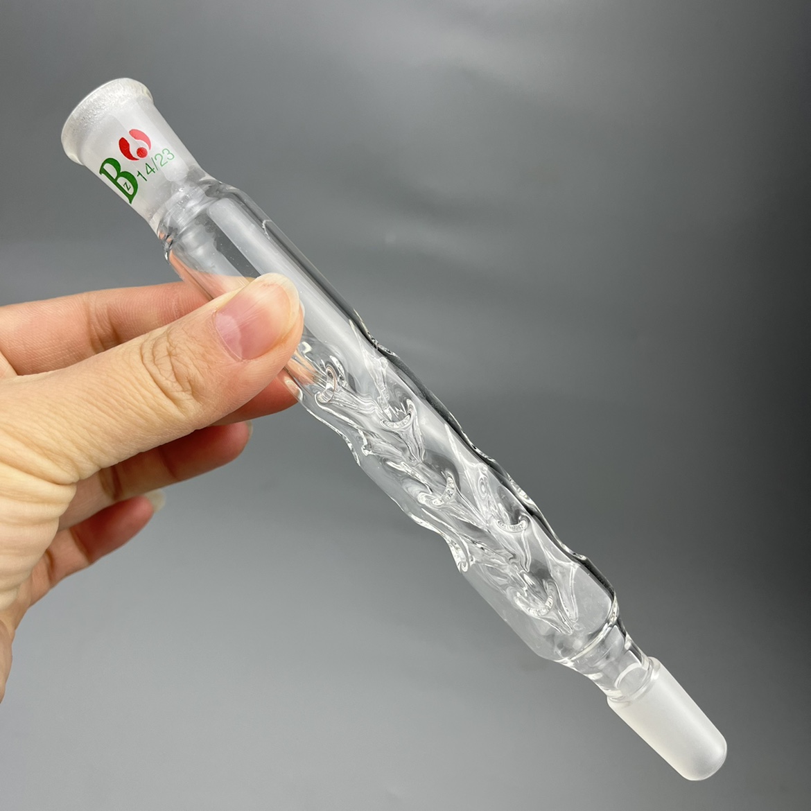 刺型刺形分馏柱玻璃器材100mm200300400标准磨口141924蒸馏冷却柱