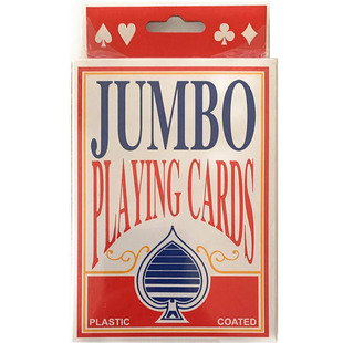 Jumbo A4 paper size Playing Cards Plastic Coated party toys