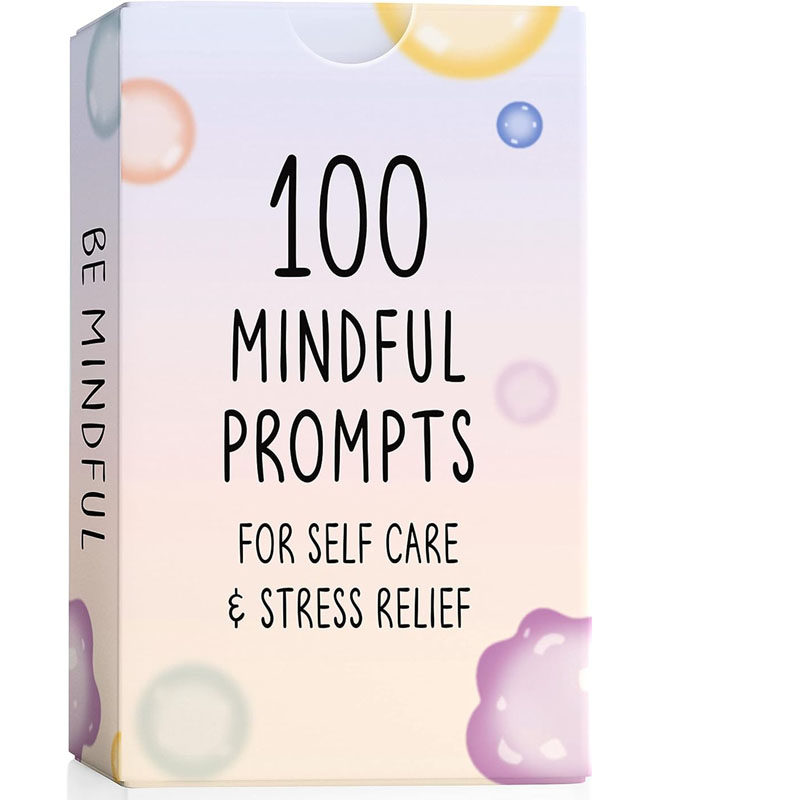 自我护理缓解压力的正念提示卡