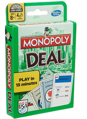Monopoly Deal Card Game Quick-Playing Travel Games Trading