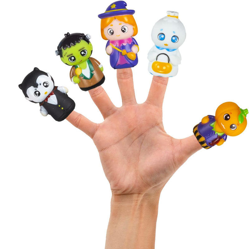 婴儿手指套指偶万圣节安抚玩具