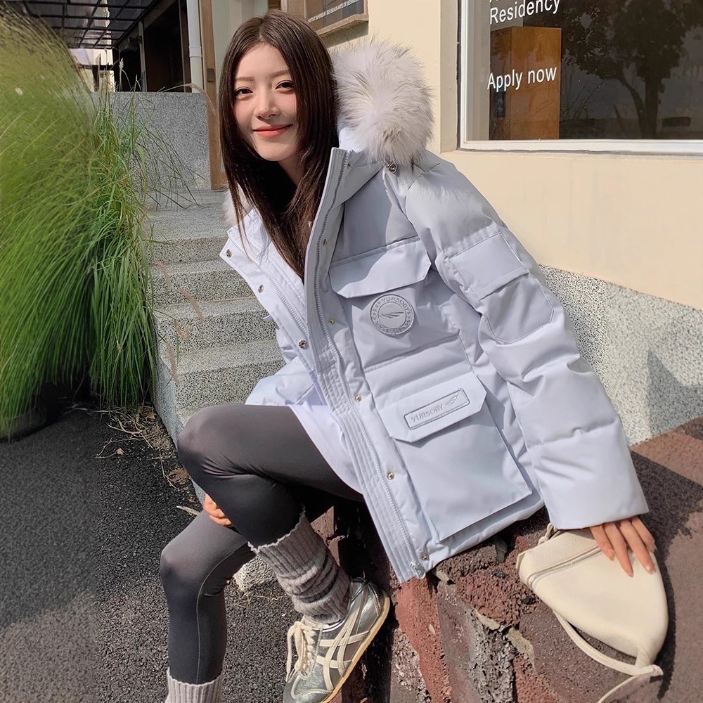 短款派克服羽绒棉服女冬