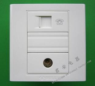 有线电视插座面板 电话 清仓正品 公牛86型墙壁开关插座G05系列