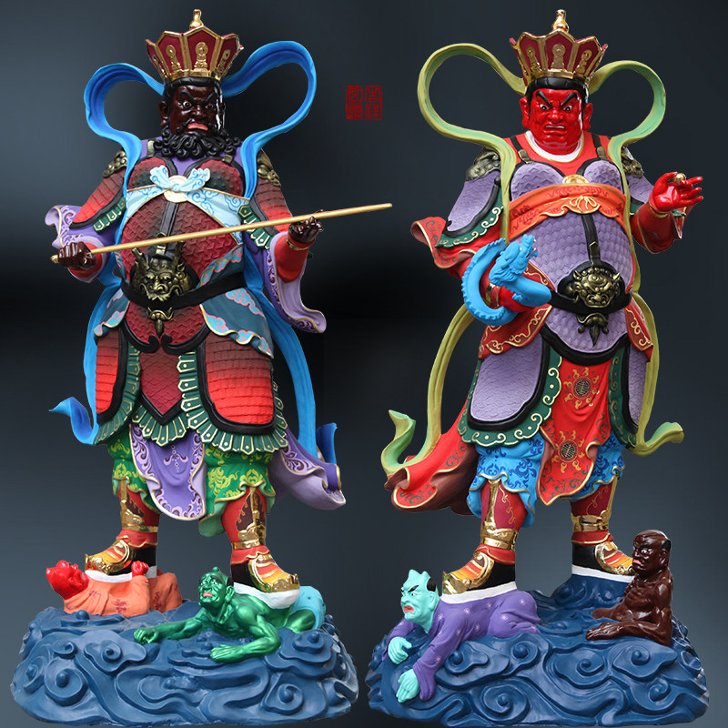 寺庙大佛2米高四大天王佛像四大金刚护法摆件天王像供奉树脂神像
