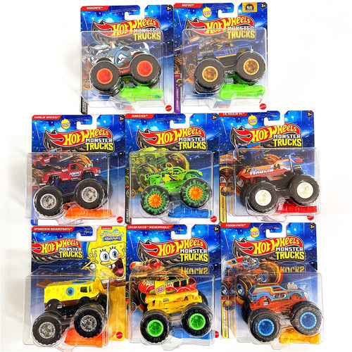 HOTWHEELS风火轮合金小跑车模狂野大脚车汽车男孩1:64玩具车FYJ44