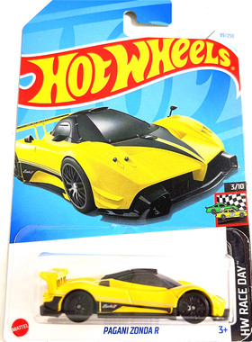 HOTWHEELS风火轮合金小跑车模24JHCBN帕加尼PAGANI ZONDA R风之子