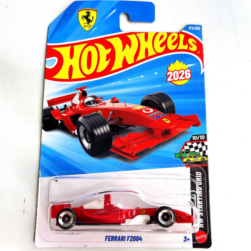 C4982风火轮2026M合金小跑车模FERRARI法拉利F2004方程式F1