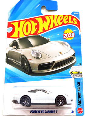 C4982风火轮2026A合金小跑车模porsche911保时捷CARRERA T卡雷拉