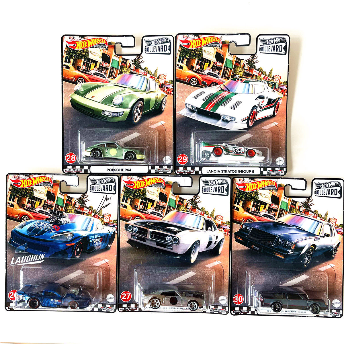 hotwheels风火轮gjt68林荫大道boulevard6合金车保时捷964蓝旗亚