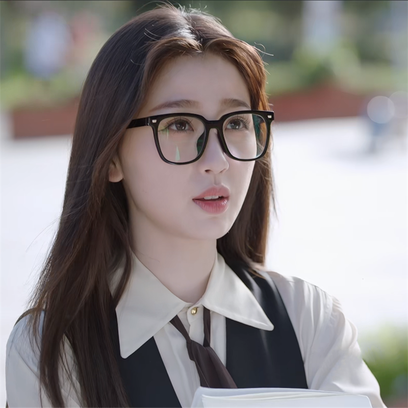 男女复古TR90大框显瘦素颜眼镜