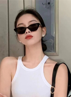 遮阳防紫外线蝶形欧美女猫眼墨镜