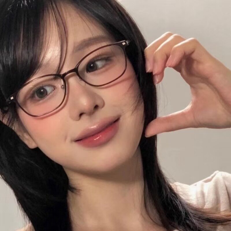 公主日记方形小框酒红色眼镜超轻复古韩系网红ins博主近视架文艺