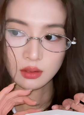时髦精镶钻素颜眼镜财阀千金韩国
