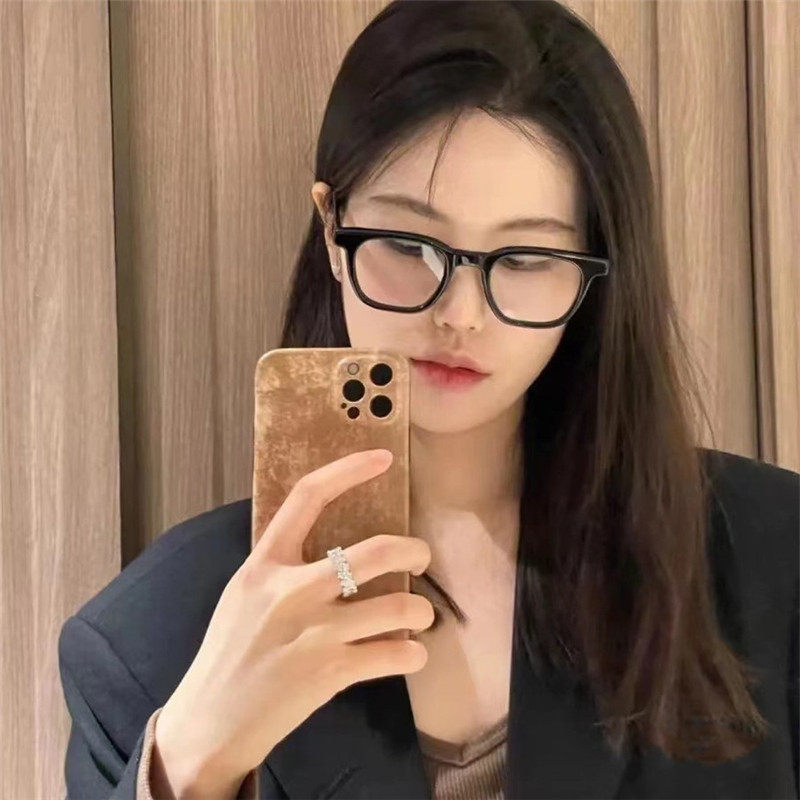 新款黑框眼镜2023联名010素颜网红文艺配近视纯色韩版TR平光架女,ZIPPO/瑞士军刀/眼镜,定制成品光学镜,淘宝优惠券,粉丝福利购,淘宝优惠卷