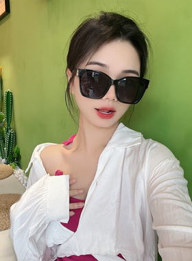 遮阳方形复古男女双B个性太阳镜