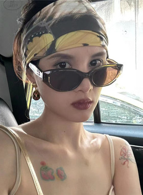 遮阳冒烟时尚男女窄框太阳镜