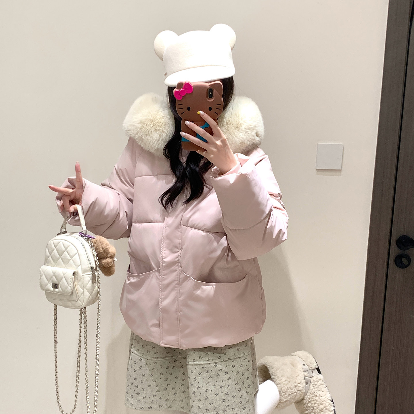 韩版棉服立领羽绒马甲女冬季新款韩版小个子短款加厚保暖坎肩
