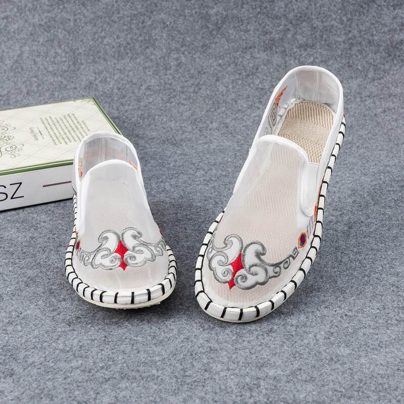 老北京一脚蹬潮鞋鞋透气社会小布鞋情侣男女红人休闲百搭懒人防臭