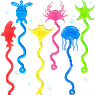 粘粘乐手掌粘性海洋动物小粘手金粉黏黏小手伸缩猫爪解压发泄玩具