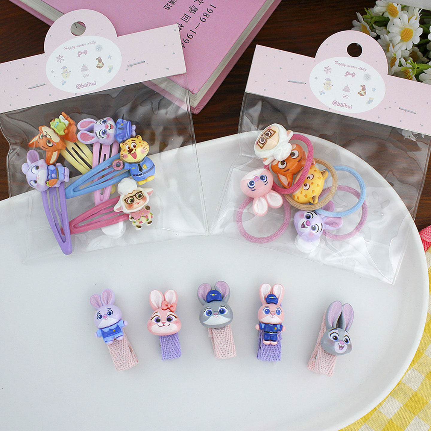 疯狂动物城可爱超萌周边发圈儿童发夹边夹侧边不伤发头饰女孩发绳,童装/婴儿装/亲子装,发饰,淘宝优惠券,粉丝福利购,淘宝优惠卷