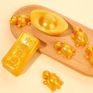 捏捏乐小乌龟烂泥手感仿真金条金元宝创意慢回弹儿童捏捏发泄玩具