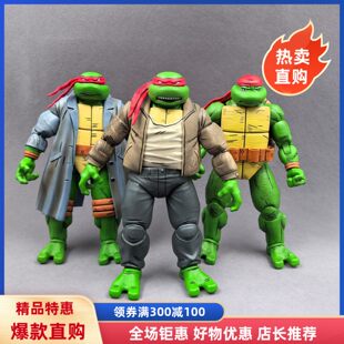 OTHER忍者神龟黑手党龟多纳泰罗关节可雕像办人偶模型桌面摆件NEW