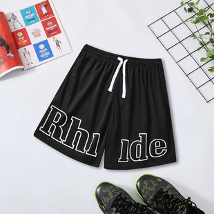 潮服透气 速干字母抽绳休闲短裤 2024SS 美式