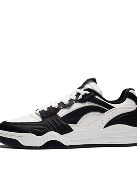 板正体育Lining/李宁月白男子新款百搭耐磨时尚运动低帮休闲鞋