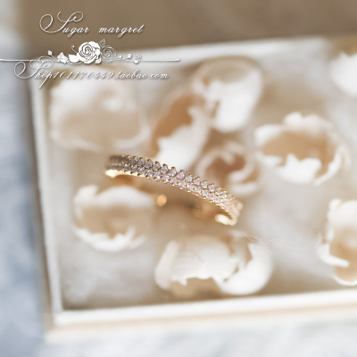 戒指925纯银精工微镶双排锆石