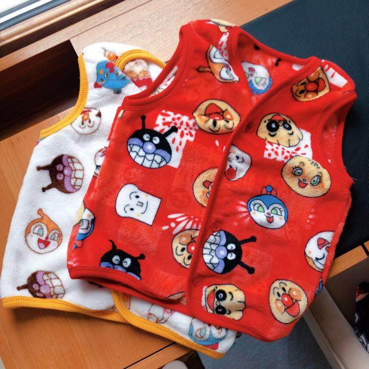 马甲宝宝款卡通头像满印家居服