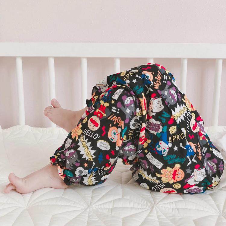 xixihome宝宝款面包超人印防长裤