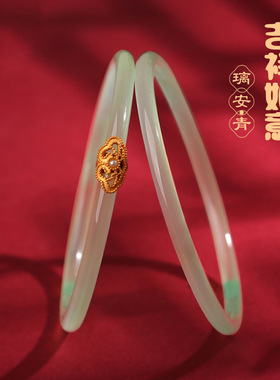 小福锁手镯叮当镯小红书抖音同款推荐细镯子禁步环汉服日常百搭款