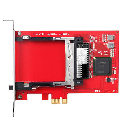 TBS6900 DVB网络双CI插槽PCIe电视卡TBS-6900 CAM解码电脑接收卡