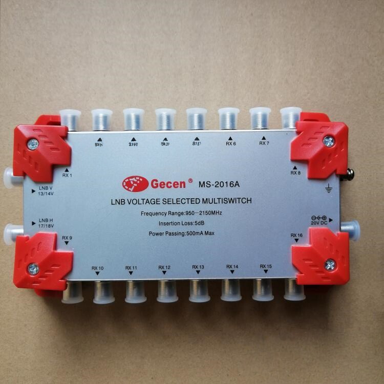 佳讯MS-2016A2进16出多路多星切换开关2X16电视分支器分配器接头