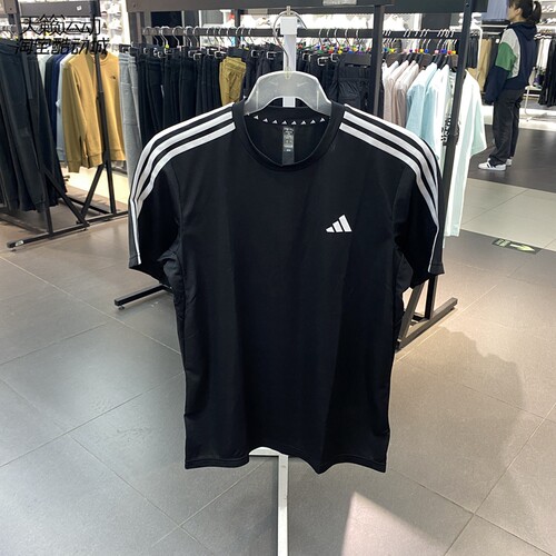 阿迪达斯男速干圆领短袖T恤