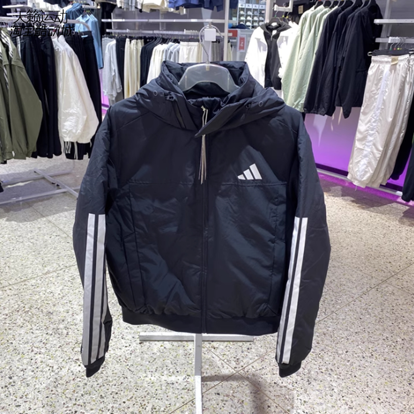 Adidas/阿迪达斯男连帽羽绒服