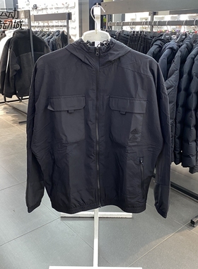 阿迪达斯男外套梭织加绒防风连帽工装运动夹克 IA6959 6961 6964