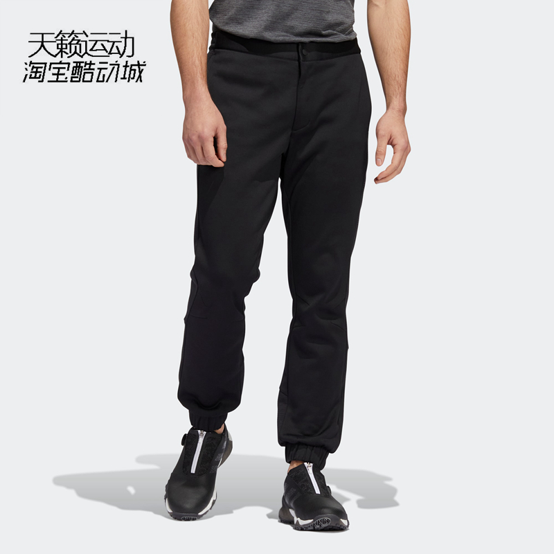 阿迪达斯加绒收口运动休闲长裤