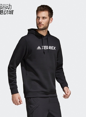 Adidas/阿迪达斯卫衣男子新款运动服连帽休闲套头衫GL6107-GN9971