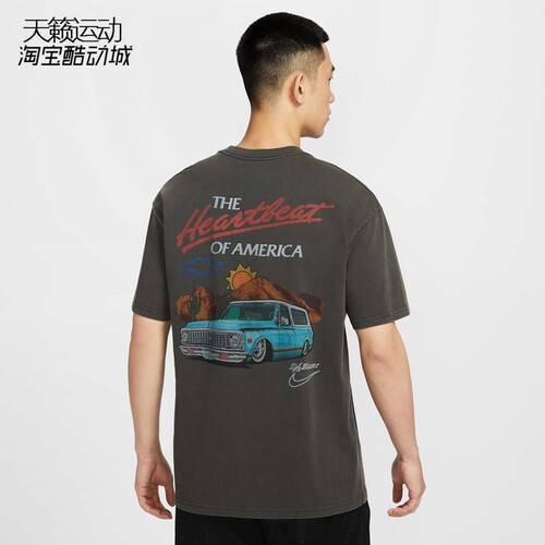 Nike/耐克男纯棉圆领短袖T恤