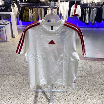 阿迪达斯女士圆领短袖T恤